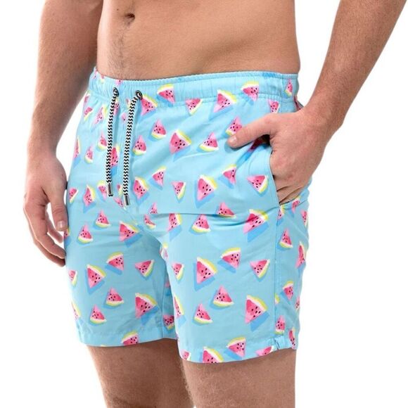 Mens Franks Australia Melon Sky Swimming Trunks Board Shorts - Sz L - Picture 1 of 2